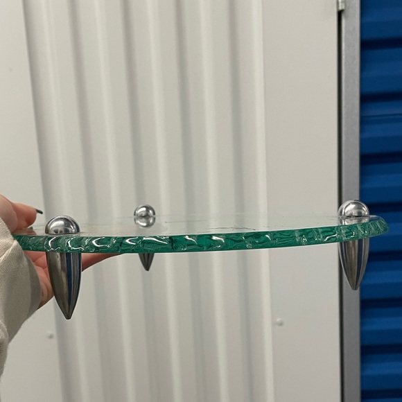 Badash Crystal Other - Badash crystal platter with three bullet stands